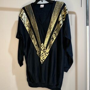 Black and Gold Women's Tunic Top